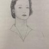 Elegant Portrait of Young Lady Paris School Mid 1900-1999 Listed Artist