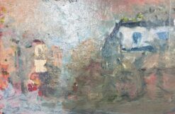 French Impressionist Oil Landscape River Reflections