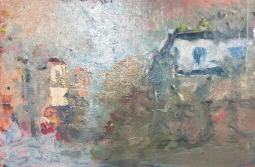French Impressionist Oil Landscape River Reflections