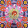 Contemporary British Abstract Original Painting Gold Fish Wall Paper Design