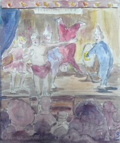 The Circus Performance 1930's French Impressionist