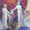 1930's French Impressionist Female Figures Holding Beheaded Head