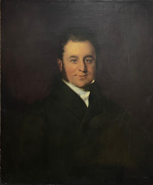1830's British Oil Painting Large Portrait of a Distinguished Gentleman