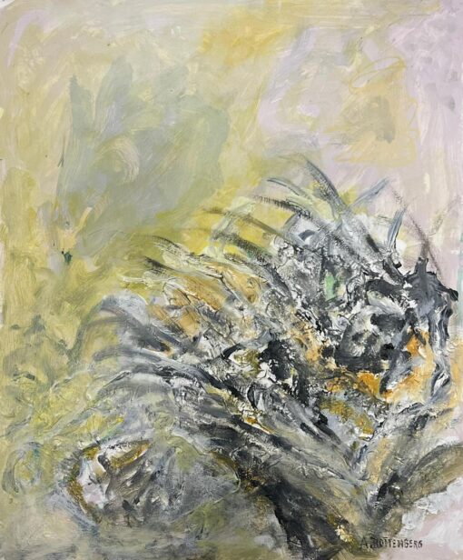 French Expressionist Abstract Painting Fiery Autumn Expressionist