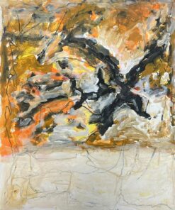 French Expressionist Abstract Painting Fiery Autumn Expressionist