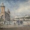 MAURICE MAZEILIE - FRENCH IMPRESSIONIST CITY LANDSCAPE SCENE