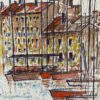 FERNAND AUDET (1923-2016) FRENCH IMPRESSIONIST OIL - BOATS IN THE OLD HARBOUR