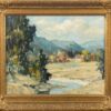 American Impressionist Original Oil Painting The Valley in Spring, framed