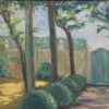 1930's Vintage French Oil, The Provencal Country House & Gardens