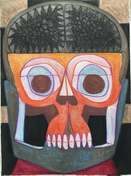 CLAUDE LAGOUCHE (1943-2020) ORIGNAL 1970'S FRENCH PSYCHEDELIC ABSTRACT PAINTING