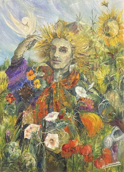 FRANCINE BRANIARD - HUGE FRENCH SURREALIST SIGNED OIL - SALON DES INDEPENDANTS