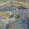 Mid 1900-1999 French Post-Impressionist Oil Kitchen Table Interior Still Life