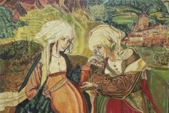 Large Oil Painting Classical Renaissance Ladies in Fantasy Landscape