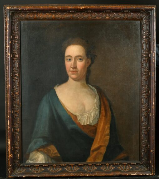 Fine 1700 - 1799 British Portrait of an Aristocratic Lady, Large oil painting