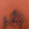 Vintage Race Car Pencil Illustration on Brown Paper