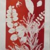 Autumnal Color Acrylic Painting Contemporary British Botanical Silhouettes