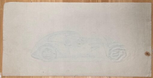 Bugatti Type 57S Atalante Concept Pencil Illustration - Image 6