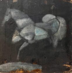 Original French Textured Equine Study of a Horse