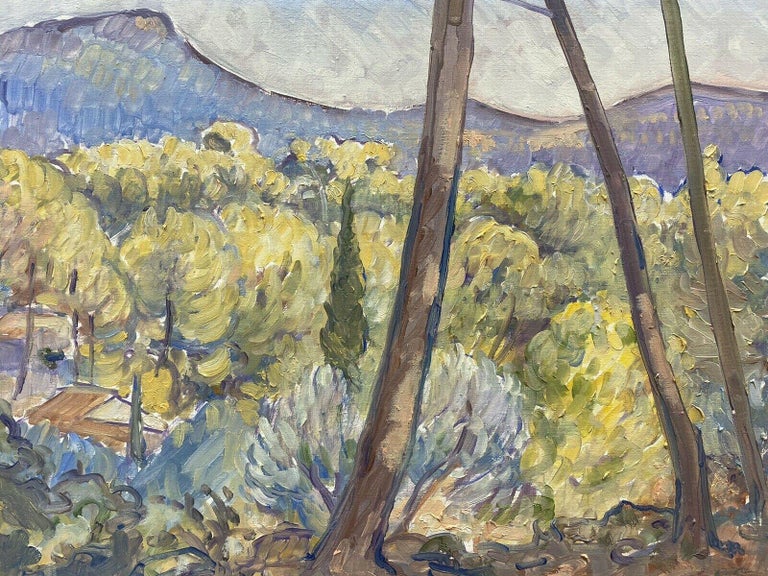 Robert Bouille Signed French Impressionist Provence Landscape Oil Painting - Image 2