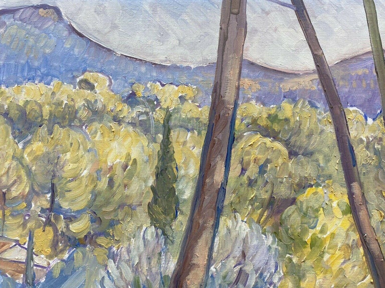 Robert Bouille Signed French Impressionist Provence Landscape Oil Painting - Image 5
