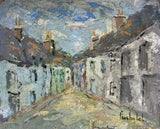 Quiet Village Lane in Textured Color and Light Original French Painting