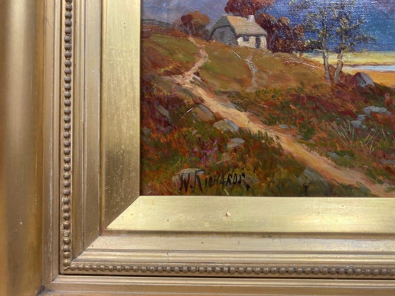 F E Jamieson Signed Scottish Highlands Pitlochry Oil Painting Gilt Frame - Image 4