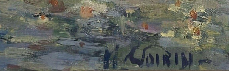 French Impressionist Oil of Monet Japanese Bridge Waterlily Pond Giverny - Image 5