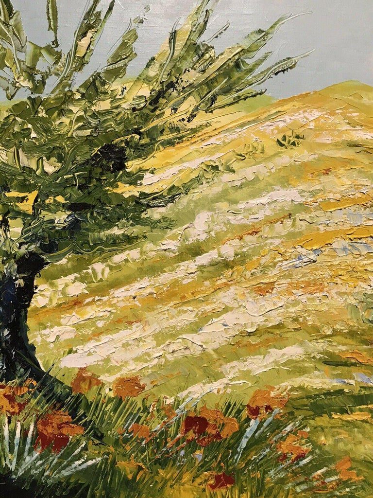 Gerard Laime Signed French Post Impressionist Provence Olive Tree Landscape Oil - Image 6