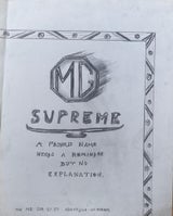 MG Car Company Advertisement Concept Pencil Illustration