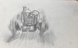 Alfa Romeo 8C Monza Concept Pencil Illustration