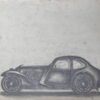 Bugatti Type 57C Atalante Concept Pencil Drawing