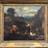 Large 1700 - 1799 Dutch Old Master Oil Painting Figures Animals Landscape