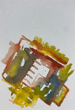 French Expressionist Abstract Original Painting Artists Studio Provenance