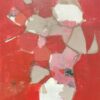 HUGE FRENCH CONTEMPORARY ABSTRACT CUBIST PAINTING - R. LEROY