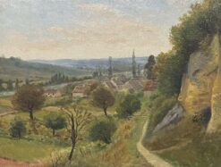 French Landscape Far Reaching Panoramic Views, indistinctly signed Oil