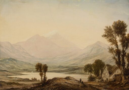The Amphitheatre of Loch Lomond from the Water Mill at Ross-Ben Lomond Scotland