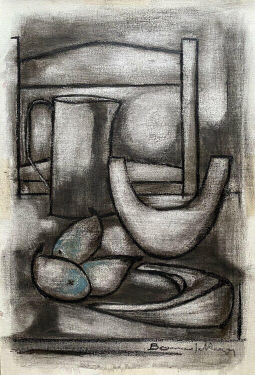 ROGER BONAFE (B.1932) ORIGINAL PAINTING FRENCH MODERNIST ABSTRACT STILL LIFE