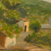 Rene Hutet (1907-1994) French Impressionist Oil Golden Hour Provence Rural Lane
