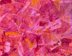 SALLY BRADSHAW (b.1962) CONTEMPORARY ABSTRACT BRITISH PAINTING - PINKS