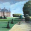 Chateau de Sceaux in Parkland, Fine French Impressionist Original Oil Painting