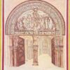 1950's Signed Modernist Painting  - Entrance Through To Cathedral