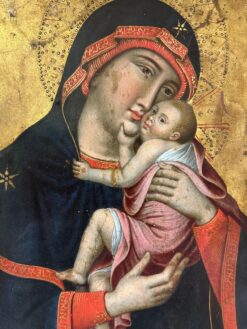 Museum Quality Renaissance Masterpiece Virgin Mary & Infant Christ painting