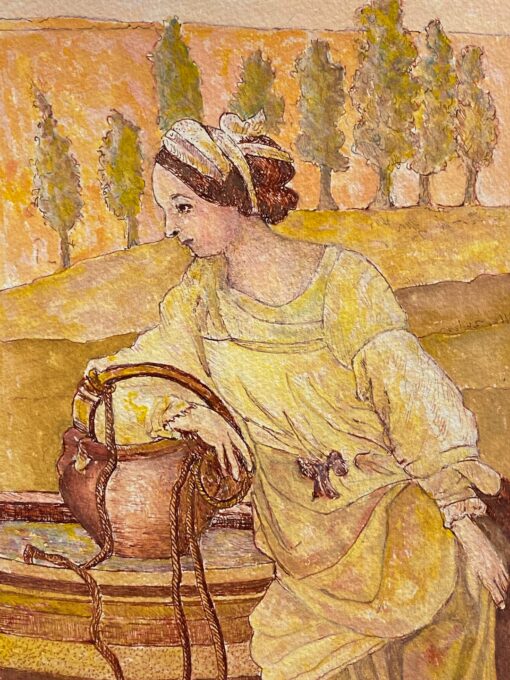 1950's French Modernist Painting signed