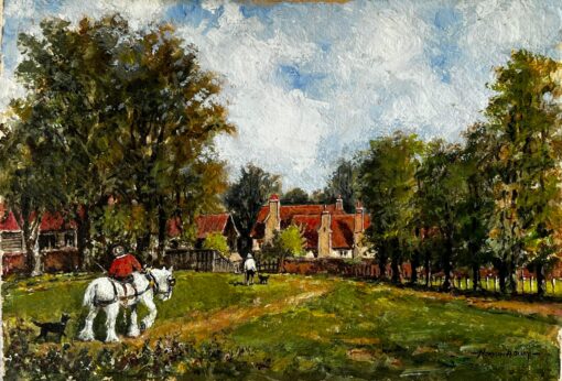 An Warm October Day At The British Manor Farm