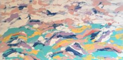"Au Sommet du Mont-Blanc" Large French Abstract