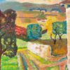 1940's Provence France Painting Landscape - Post Impressionist artist