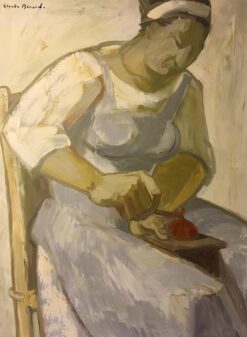 The House Chef, Large Impressionist Portrait, Signed Oil Painting