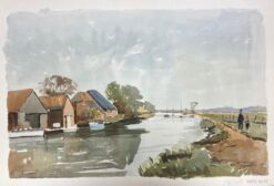WareHam Sea Scene - Signed Original British Watercolour Painting