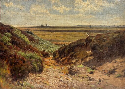 Dunwich near Southwold Suffolk Coast Antique British Impressionist Oil Painting
