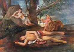 Mythological Scene Various Classical Figures in Landscape
